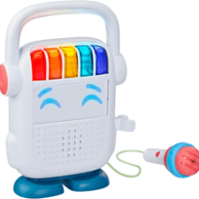 Playskool Rock n’ Roll Bot - Kids Bluetooth Speaker and Voice Changing Karaoke Microphone Toy - Ages 3 and Up