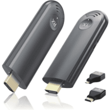 Portable Wireless HDMI Transmitter and Receiver Kit for Streaming Video and Audio to Monitor