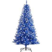 Pre-Lit 6.5' Artificial Christmas Tree with 300 Lights - Blue