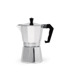 Primula Stovetop Espresso and Coffee Maker, Moka Pot for Italian and Cuban Café Brewing, 6 Espresso Cups, Silver