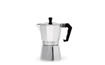 Primula Stovetop Espresso and Coffee Maker, Moka Pot for Italian and Cuban Café Brewing, 6 Espresso Cups, Silver