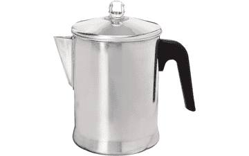 Primula Today Aluminum Stove Top Percolator Maker - Brew Coffee on Stovetop, 9 Cup, Silver