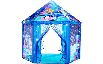 Princess Tent Toys for Girls, Large Mermaid Playhouse for Kids 2-10 Years