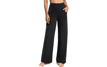 Promover Women's Wide Leg Yoga Pants with Pockets