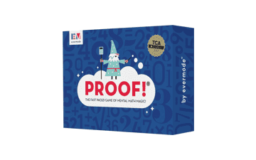 Proof! Math Game - Fast Paced Mental Math Magic - Teachers’ Choice Award Winner, Ages 9+