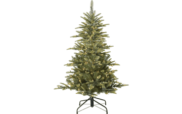 Puleo International 4.5ft Pre-Lit Aspen Fir Christmas Tree with 250 Clear Lights