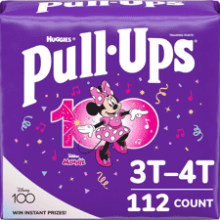 Pull-Ups Girls' Potty Training Pants, 3T-4T, 112 Count