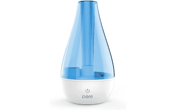 Pure Enrichment MistAire Studio Ultrasonic Cool Mist Humidifier - Compact for Small Rooms, 2 Mist Settings, Night Light, Auto Shut-Off - Offices, Nurseries, Plants