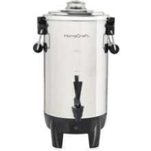 Quick-Brewing 1000-Watt Coffee Urn - Stainless Steel