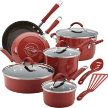 Rachael Ray Cucina Nonstick Cookware Set, 12 Piece