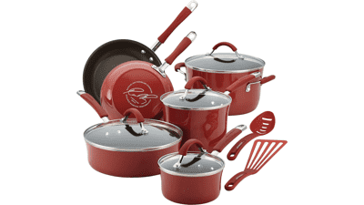 Rachael Ray Cucina Nonstick Cookware Set, 12 Piece