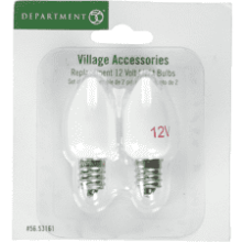 Replacement 12-Volt White Light Bulb for Department 56 Village Accessories