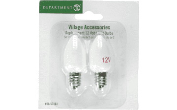 Replacement 12-Volt White Light Bulb for Department 56 Village Accessories