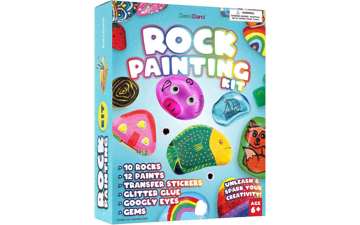 Rock Painting Kit for Kids - Arts and Crafts - Supplies for Painting Rocks