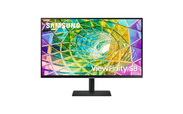 SAMSUNG ViewFinity S80A 27-Inch 4K UHD Computer Monitor, HDMI, USB Hub, HDR10, Height Adjustable Stand, Intelligent Eye Care, Black