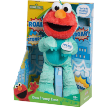 SESAME STREET Dino Stomp Elmo Plush Stuffed Animal