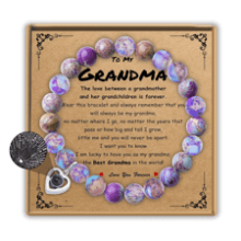 Sereney Grandma Bracelet Nana Gifts from Grandkids, Handmade Jewelry