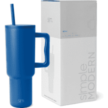 Simple Modern 40 oz Tumbler with Handle and Straw Lid | Insulated Stainless Steel Water Bottle