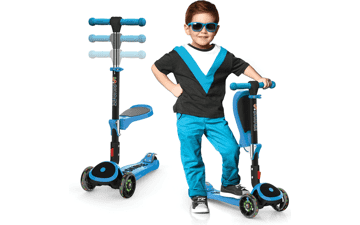 Skidee Toddler Scooter LED 3 Wheel Scooter