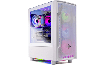 Skytech Gaming Archangel PC Desktop - Ryzen 5 7600X, RTX 4060 Ti, 1TB NVME SSD, 32GB DDR5 RAM, RGB, 600W PSU, Wi-Fi, Windows 11 Home - White