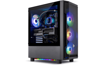 Skytech Shadow Gaming PC Desktop - AMD Ryzen 7 5700X, NVIDIA RTX 4060, 1TB NVME SSD, 16GB DDR4 RAM, Windows 11 Home