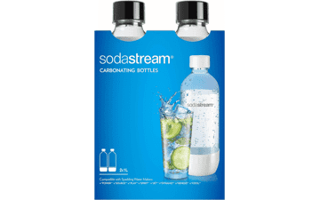 SodaStream Classic DWS Carbonating Bottle Black Twinpack 1L