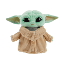 Star Wars Grogu Plush with Beskar Armor, Inspired by Mandalorian