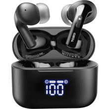 TOZO T20 Wireless Earbuds Bluetooth Headphones with LED Display and Wireless Charging Case