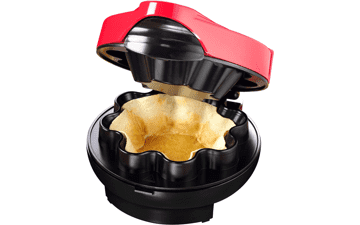 Taco Tuesday Tortilla Bowl Maker for Baked Bowls, Tostadas, Salads, Dips, and Desserts - Red