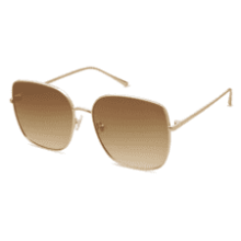 Trendy Oversized Square Metal Frame Sunglasses for Women Men Flat Mirrored Lens UV Protection