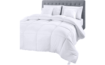 Utopia Bedding Comforter Duvet Insert - Quilted Down Alternative Comforter (Twin, White)