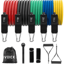 VEICK Resistance Bands with Handles for Strength Training at Home