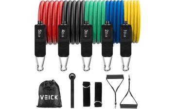 VEICK Resistance Bands with Handles for Strength Training at Home