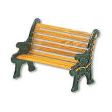 Village Wrought Iron Park Bench - Department 56