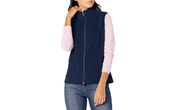 Women's Classic-Fit Sleeveless Polar Soft Fleece Vest - Plus Size