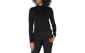 Women's Lightweight Mockneck Sweater - Plus Size