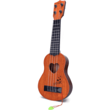 YEZI Kids Toy Ukulele Guitar, Brown