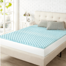 ZINUS 1.5 Inch Swirl Gel Memory Foam Mattress Topper, Cooling Airflow Design, Twin