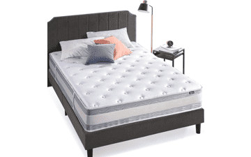 ZINUS 12 Inch Comfort Support Cooling Hybrid Quilted Mattress - Queen