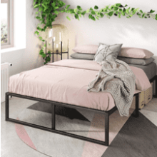 ZINUS Lorelai Metal Platform Bed Frame with Steel Slat Support - Queen