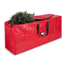 Zober Christmas Tree Storage Bag for 9 Ft Artificial Trees - Waterproof and Durable - Red