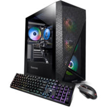 iBuyPower SlateMesh Gaming PC Desktop (AMD Ryzen 5 7600, RTX 4060 8GB, 16GB DDR5 5200 Mhz, 500GB NVMe SSD, Windows 11 Home) - Black