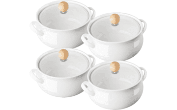 ALELION Small French Onion Soup Bowls, Set of 4