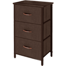 AZL1 Life Concept 3 Drawers Fabric Dresser Storage Tower