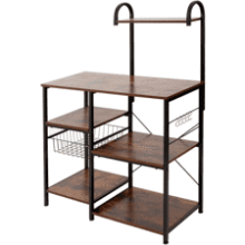 AZL1 Life Concept Vintage Kitchen Baker's Rack