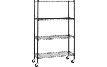 Amazon Basics 4-Shelf Adjustable Storage Shelving Unit