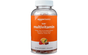 Amazon Basics Kids' Multivitamin Gummies, 190 Count