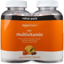 Amazon Basics Kids' Multivitamin Gummies, 380 Count