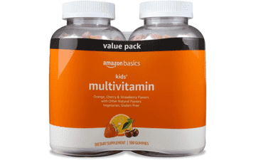 Amazon Basics Kids' Multivitamin Gummies, 380 Count