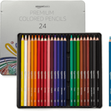 Amazon Basics Premium Colored Pencils, 24 Count